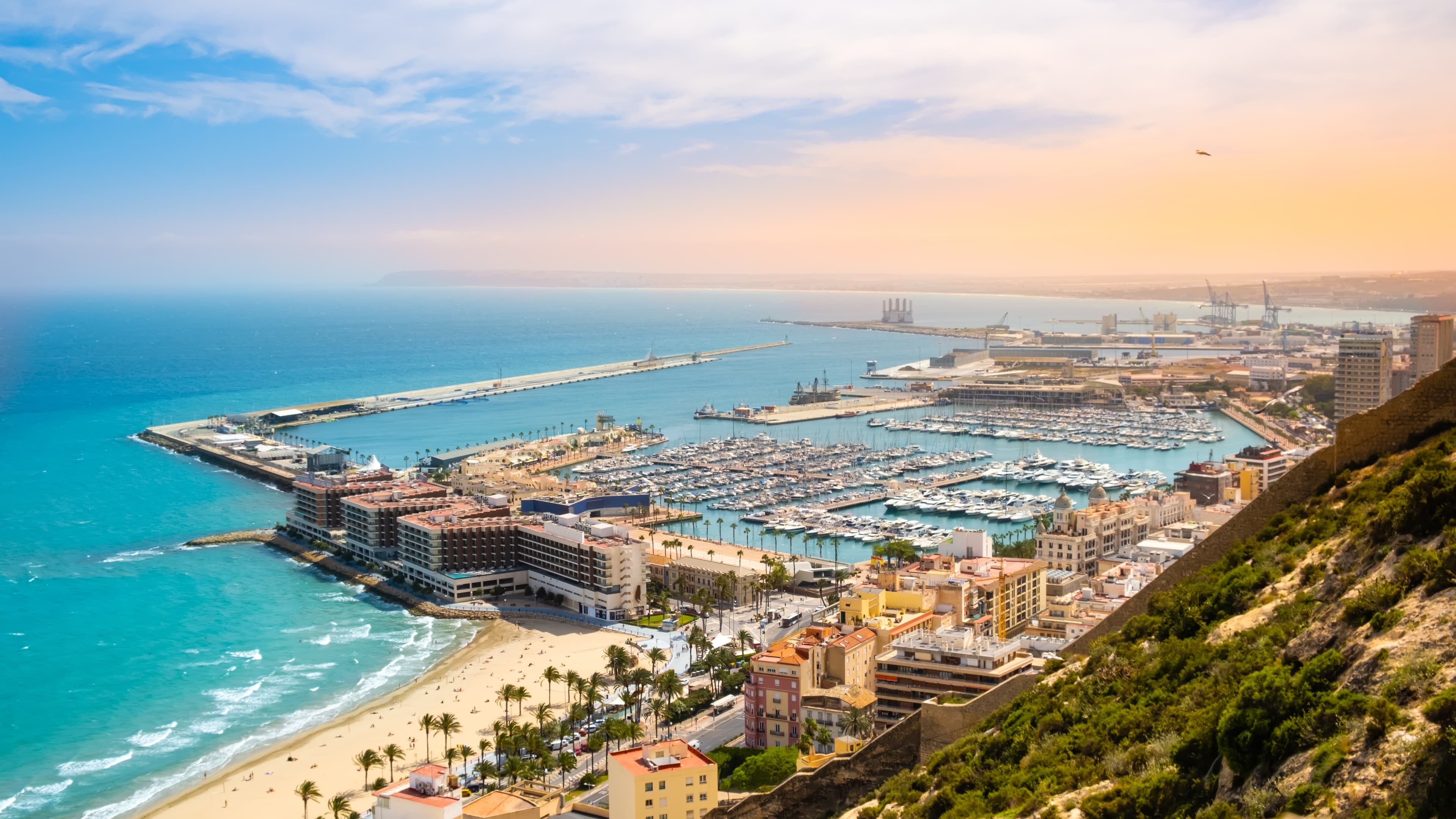 Látkép Alicante fölülről